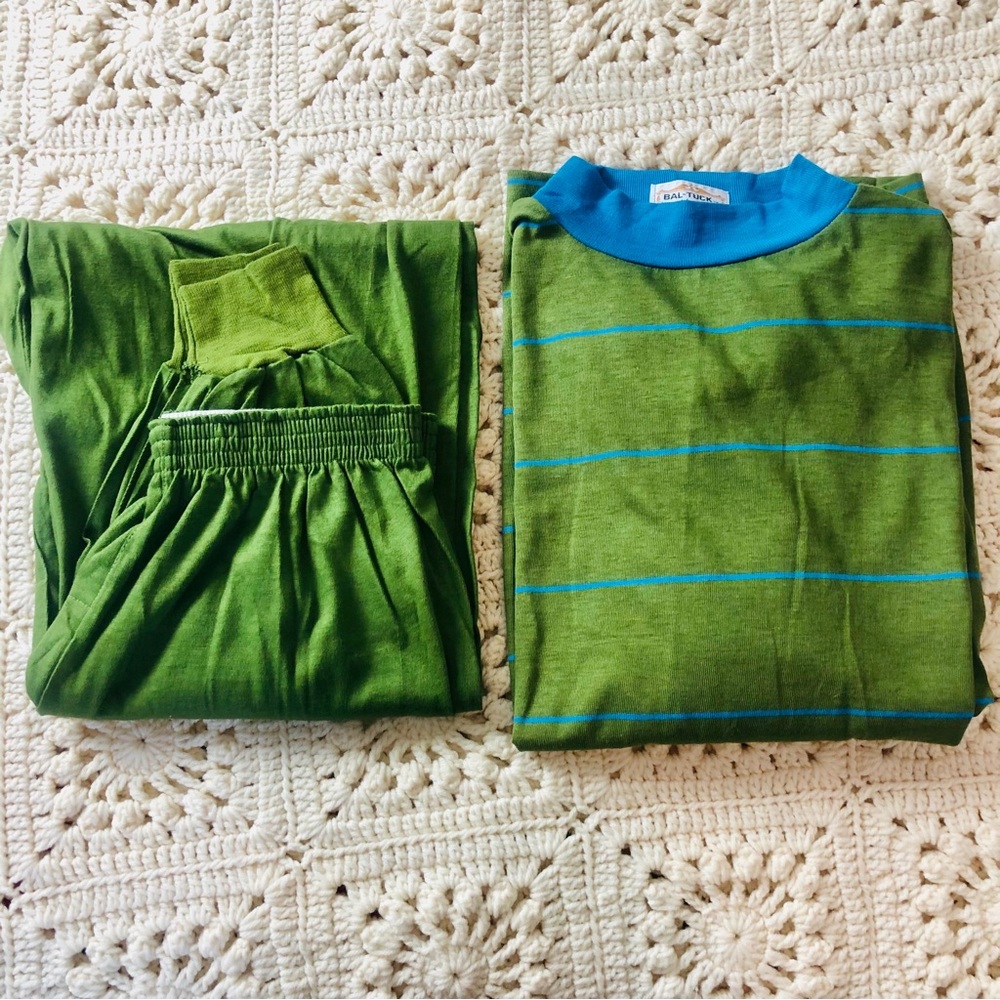 SOLD. Vintage 60s Bal-Tuk Pajama Set for Men by Weldon UNWORN Size Medium/Large - Picture 15 of 15